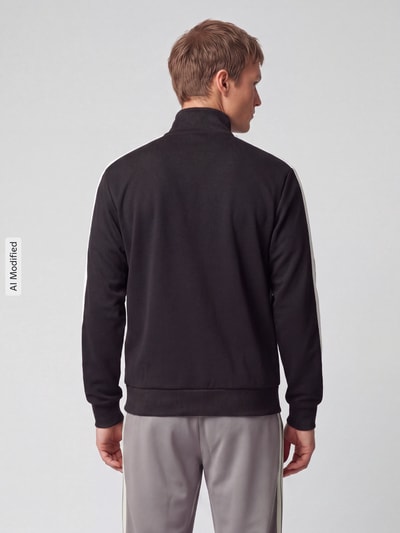 adidas Sportswear Sweatjacke mit seitlichen Reißverschlusstaschen Black 5