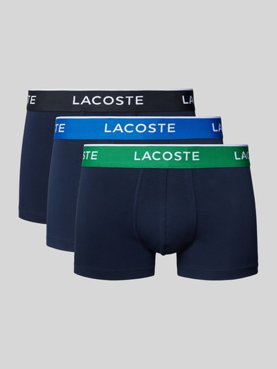 Lacoste Trunks mit Label-Bund Marine 1