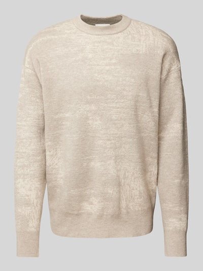 CK Calvin Klein Strickpullover mit Rundhalsausschnitt Khaki 2