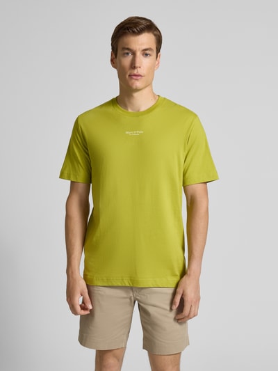 Marc O'Polo Regular Fit T-Shirt aus reiner Baumwolle Senf 4