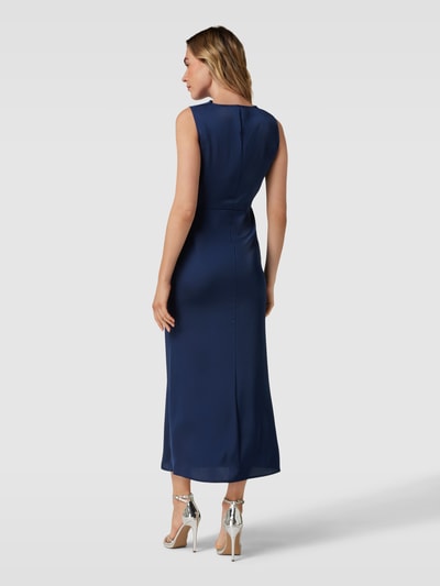 Vila Maxi-jurk met cascadehals, model 'RAVENNA' Marineblauw - 5