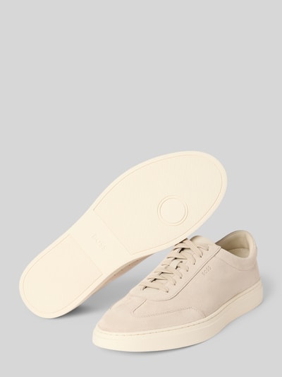BOSS Low Top Sneakers aus Veloursleder Beige 4