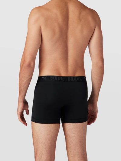 Puma Trunks mit Label-Details im 2er-Pack Black 4