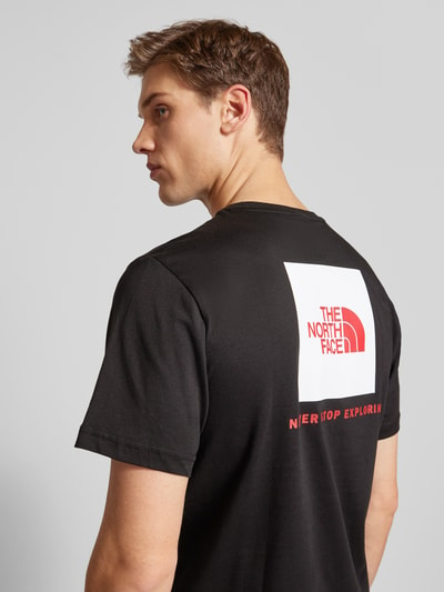 The North Face T-Shirt mit Label-Print Black 3