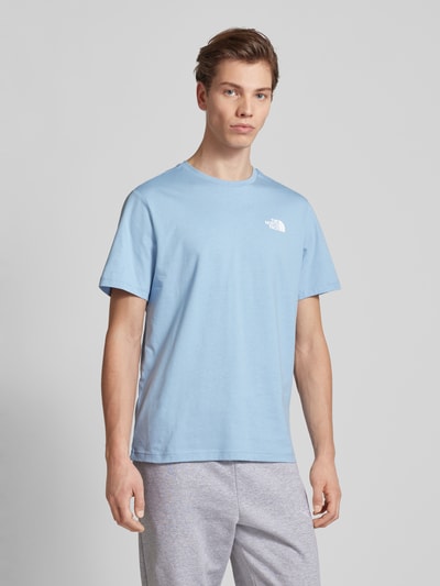 The North Face T-shirt met labelprint, model 'REDBOX' Blauw - 4