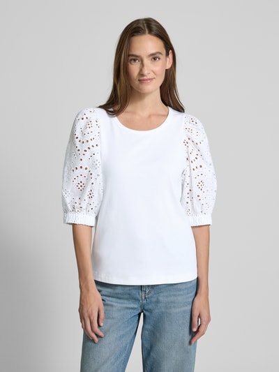 MOS MOSH T-Shirt mit 1/2-Ärmel Modell 'Puffy' Weiss 4