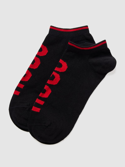 HUGO CLASSIFICATION Sneakersocken mit Logo-Details im 2er-Pack Modell 'Logo' Black 1