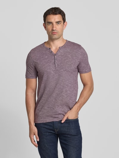 MCNEAL T-Shirt mit kurzer Knopfleiste Violett 4
