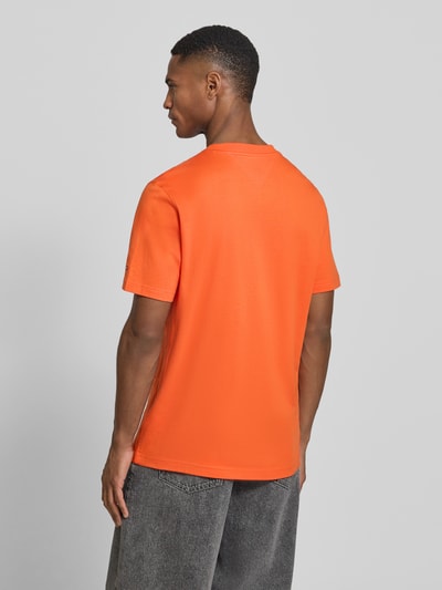 Tommy Hilfiger Regular Fit T-Shirt aus reiner Baumwolle Orange 5