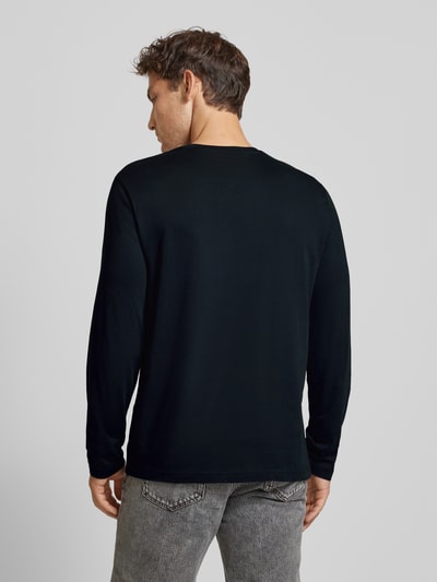 Gant Longsleeve mit Label-Stitching Black 5