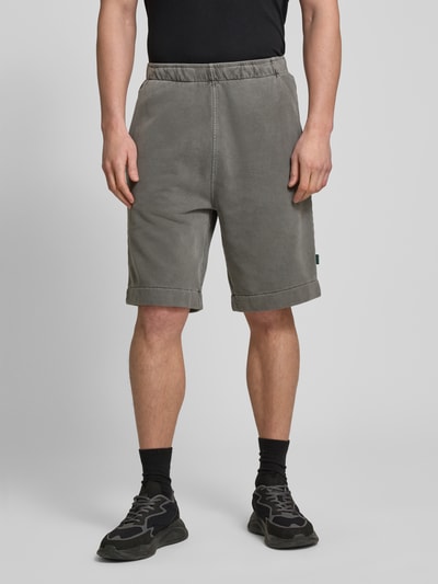 ANNARR Regular Fit Sweatshorts mit elastischem Bund Modell 'HOYT' Anthrazit Melange 4