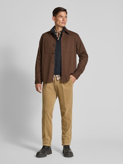 SCANDINAVIAN EDITION Kamizelka o kroju regular fit ze stójką model ‘Map’  1