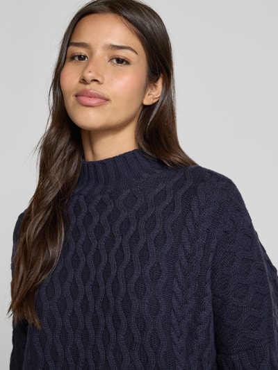 Weekend Max Mara Boxy Fit Strickpullover aus reiner Schurwolle Modell 'YARD' Marine 3