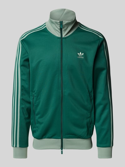 adidas Originals Regular fit trainingsjack met logostitching Flessengroen - 2