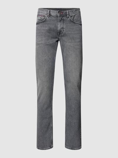 Tommy Hilfiger Pants Straight Fit Jeans mit Label-Patch Modell 'STRAIGHT DENTON' Mittelgrau 2