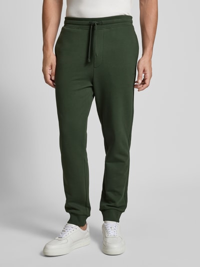 HUGO Hoodie mit Label-Print Modell 'Dayote' Dunkelgruen 6