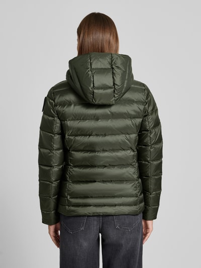 Blauer USA Kurtka puchowa z zamkiem błyskawicznym dwustronnym model ‘CHARME’ Ciemnozielony 5