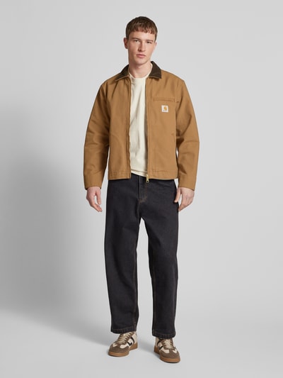 Carhartt Work In Progress Jacke mit Paspeltaschen Modell 'Detroit' Cognac 1