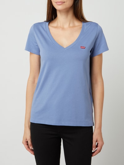 Levi's® T-Shirt mit V-Ausschnitt  Rauchblau 4