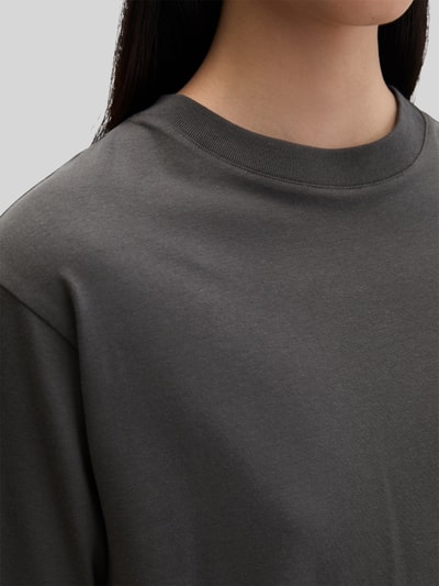 Marc O'Polo Relaxed Fit T-Shirt aus Baumwoll-Mix Dunkelgrau 3