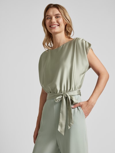 Swing Jumpsuit mit Bindegürtel Schilf 3