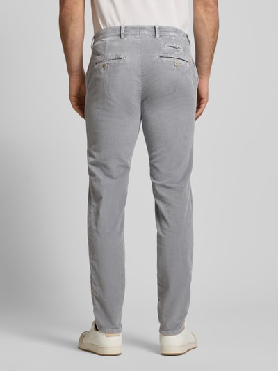 Brax Slim Fit Cordhose mit Gesäßtaschen Modell 'Fabio' Silber 5