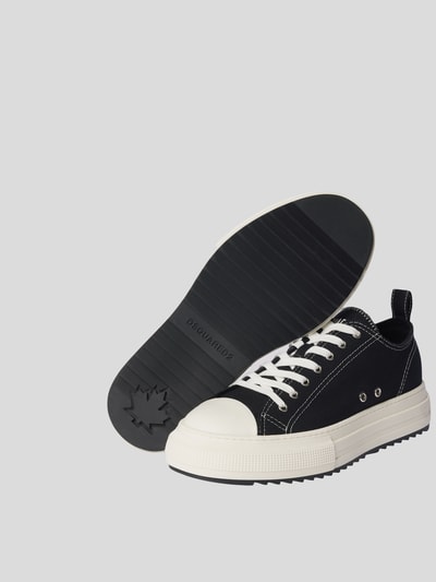 Dsquared2 Plateau-Sneaker mit Label-Details Schwarz 4