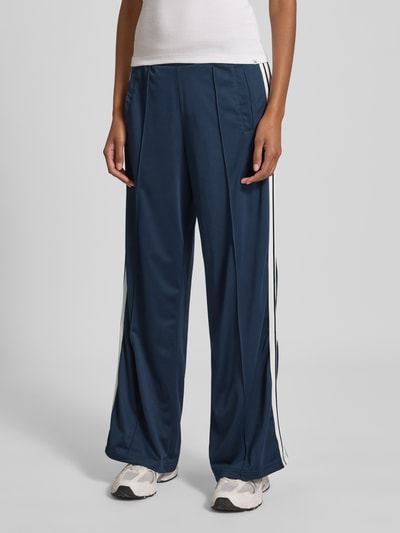 Only Wide Leg Sweatpants mit Kontraststreifen Modell 'SPORTS' Marine 4