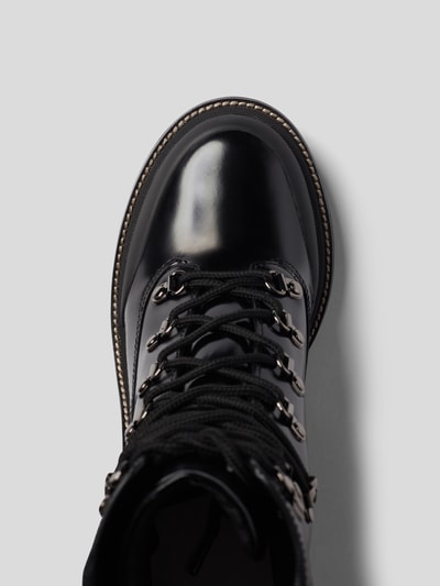 Tory Burch Bikerboots mit Blockabsatz Schwarz 5