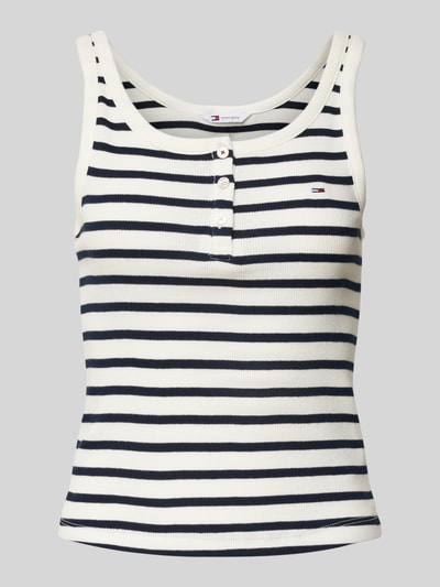 Tommy Jeans Top met bandjes en labelstitching Ecru - 2