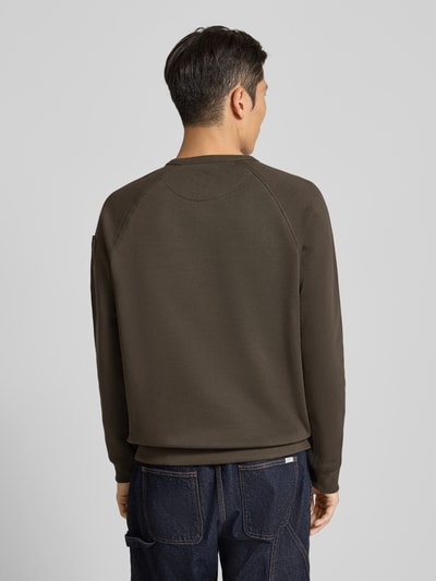 PME Legend Sweatshirt met labelstitching Olijfgroen - 5