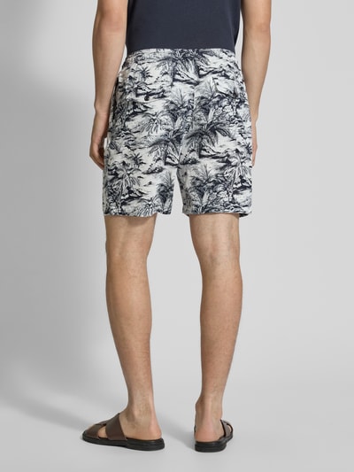 Tommy Hilfiger Regular Fit Bermudas aus reinem Leinen Modell 'MERCER' Marine 5