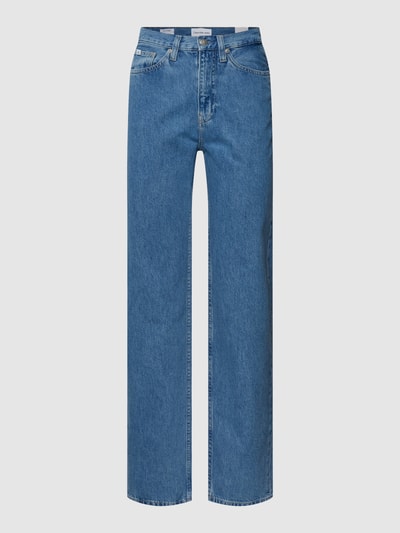 Calvin Klein Jeans Jeansy o kroju straight fit z bawełny Jeansowy niebieski 2