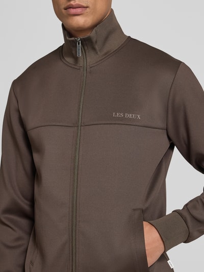 Les Deux Jacke mit Stehkragen Modell 'Ballier Track' Mittelbraun 3