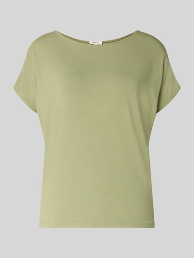 s.Oliver RED LABEL Loose Fit T-Shirt aus Viskose-Mix Khaki 2