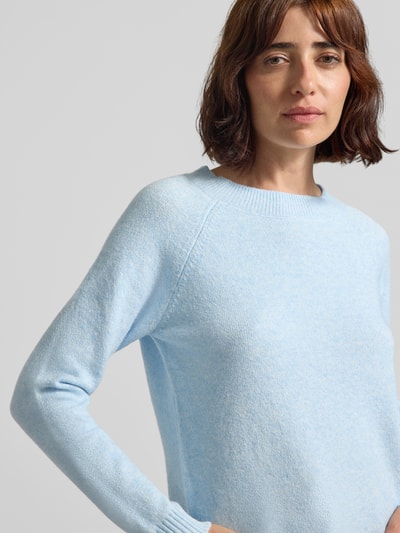 VERO MODA Regular Fit Pullover mit Raglanärmeln Modell 'DOFFY' Hellblau 3