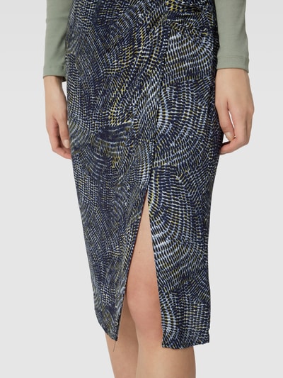 Zero Knielange rok van viscose met all-over motief Zwart - 3