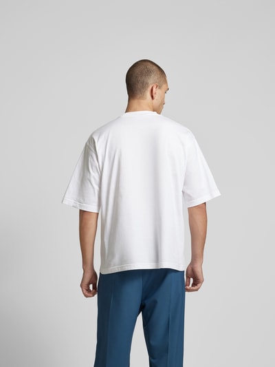 Marni T-Shirt mit Label-Print Weiss 5