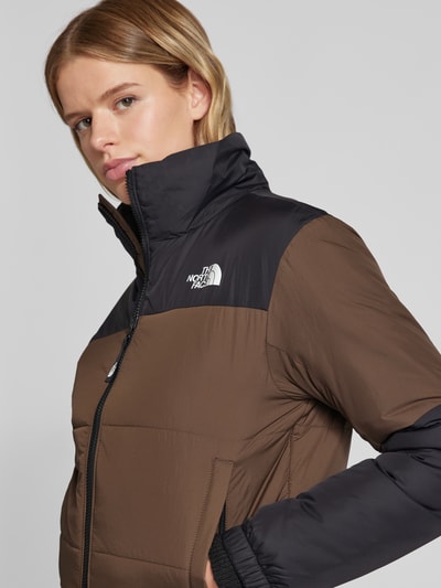 The North Face Gewatteerd jack met labelprint, model 'GOSEI' Chocoladebruin - 3