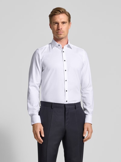 OLYMP Level Five Slim fit zakelijk overhemd met kentkraag Wit - 4