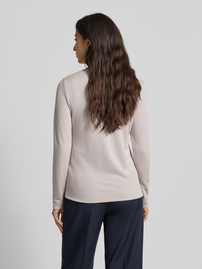 Windsor Bluzka o kroju regular fit z mieszanki lyocellu z długim rękawem i okrągłym dekoltem Kamienny 5