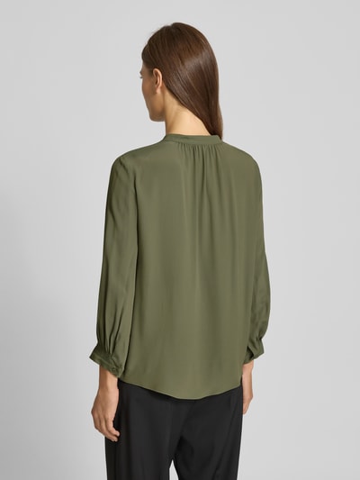 Luisa Cerano Blusenshirt mit V-Ausschnitt Khaki 5