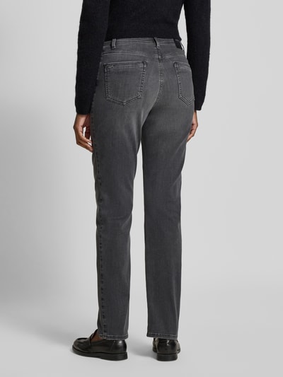 Brax Straight fit jeans met steekzakken, model 'CAROLA THERMO' Donkergrijs - 5