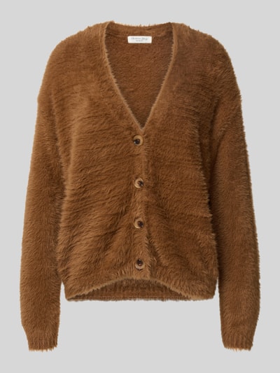 Christian Berg Woman Strickcardigan mit V-Ausschnitt Cognac 2