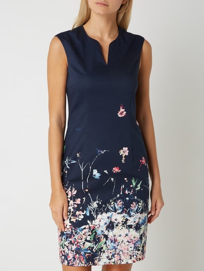 Esprit Collection Kleid mit floralem Muster  Marineblau 4