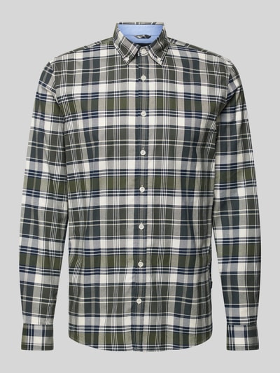 MAERZ Muenchen Regular Fit Freizeithemd mit Button-Down-Kragen Grass 2