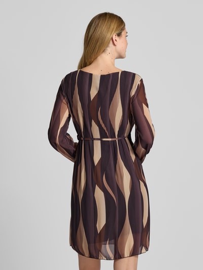 ZABAIONE Minikleid mit Bindegürtel Modell 'Sa44raa' Mittelbraun 5