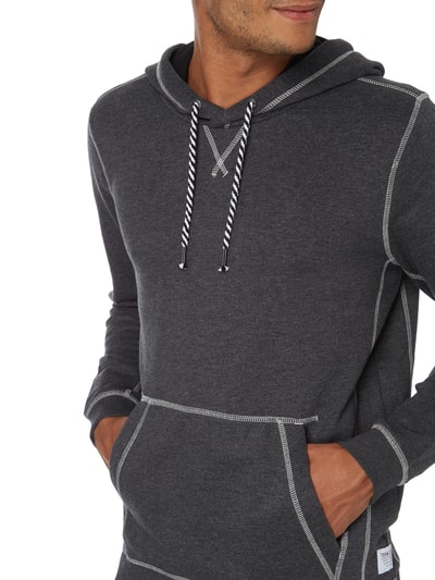 Tom Tailor Denim Hoodie in Melangeoptik Black 2