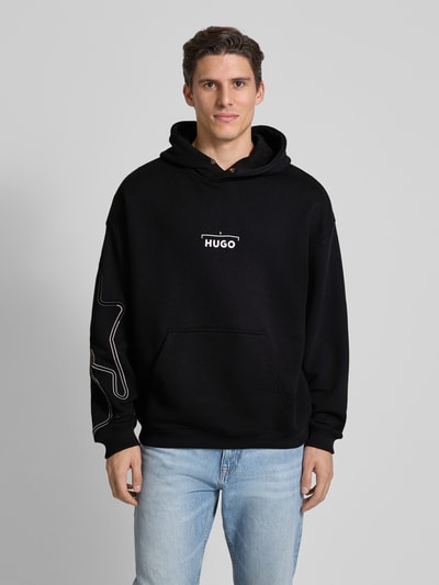 HUGO Hoodie mit Kapuze Modell 'Doad' Black 4