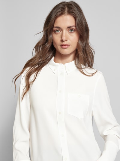 Windsor Regular Fit Bluse mit Button-Down-Kragen Offwhite 3